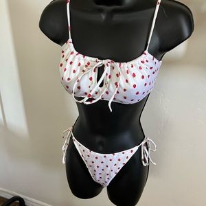 Kendall and Kylie strawberry bikini